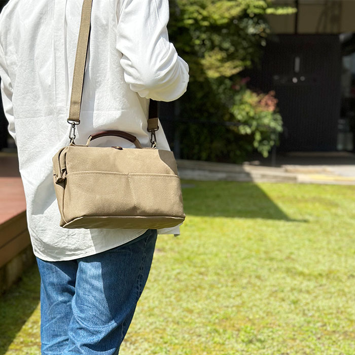 ダレスボストンバッグ ショルダーバッグ メンズ レディース 撥水 帆布 日本製 国産 豊岡製鞄 旅行 紺 カーキ ベージュ 鞄の國 KBN10456