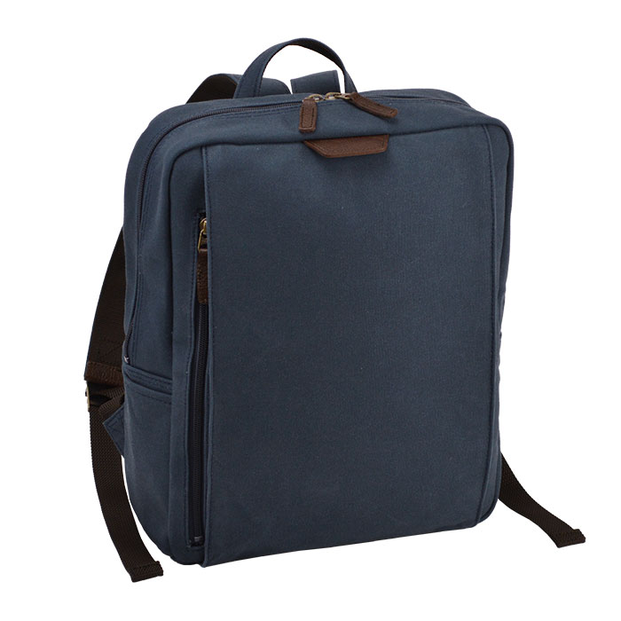 リュック メンズ レディース 撥水 帆布 A4ファイル 日本製 国産 豊岡製鞄 縦 縦型 旅行 紺 カーキ ベージュ 鞄の國 KBN42581