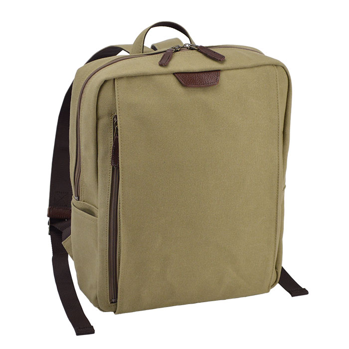 リュック メンズ レディース 撥水 帆布 A4ファイル 日本製 国産 豊岡製鞄 縦 縦型 旅行 紺 カーキ ベージュ 鞄の國 KBN42581