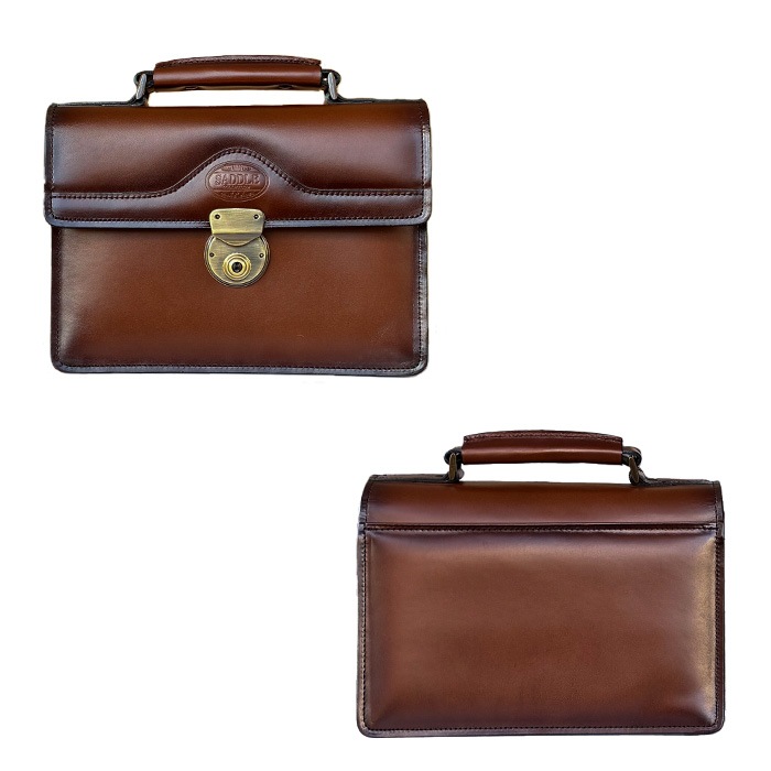 レザーバッグ セカンドバッグ フォーマルバッグ 日本製 豊岡製鞄 牛革 本革 メンズ A5 フォーマル 街持ち 旅行  チョコ SADDLE KBN01007