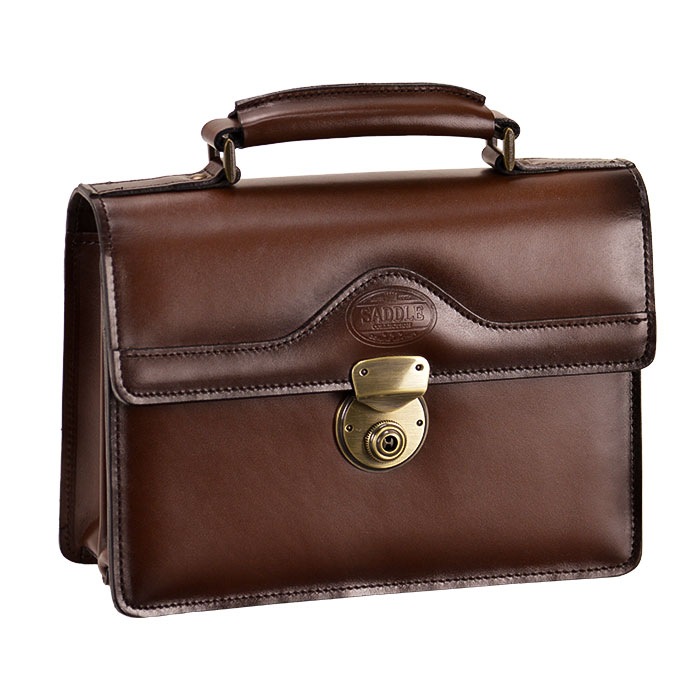 レザーバッグ セカンドバッグ フォーマルバッグ 日本製 豊岡製鞄 牛革 本革 メンズ A5 フォーマル 街持ち 旅行  チョコ SADDLE KBN01007