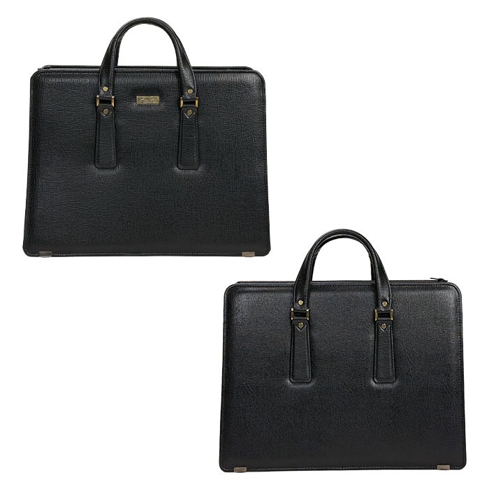 ブリーフケース ビジネスバッグ 仕事鞄 営業鞄 日本製 豊岡製鞄 メンズ B4 仕事鞄 両アオリ片ファスナー 底板 銀行 黒 KBN22026 G-ガスト G-GUSTO