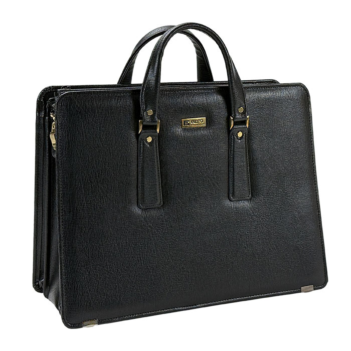 ブリーフケース ビジネスバッグ 仕事鞄 営業鞄 日本製 豊岡製鞄 メンズ B4 仕事鞄 両アオリ片ファスナー 底板 銀行 黒 KBN22026 G-ガスト G-GUSTO