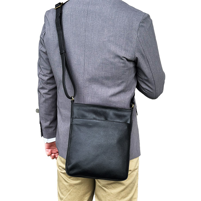 ショルダーバッグ ビジネスバッグ 牛革 本革 レザー メンズ B5 縦型 斜めがけ 黒 紺 チョコ Kbn ハミルトン Hamilton 送料無料 ショルダーバッグ 鞄倶楽部