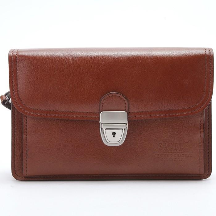 レザーバック セカンドバッグ フォーマルバッグ 日本製 豊岡製鞄 牛革 本革 レザー メンズ フォーマル 旅行 冠婚葬祭 黒 チョコ SADDLE KBN25887