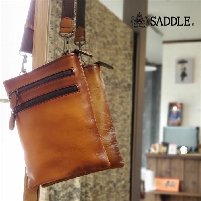 レザーバッグ ショルダーバッグ 日本製 豊岡製鞄 牛革 本革 メンズ 街持ち 旅行 チョコ Kbn サドル Saddle ショルダーバッグ 鞄倶楽部