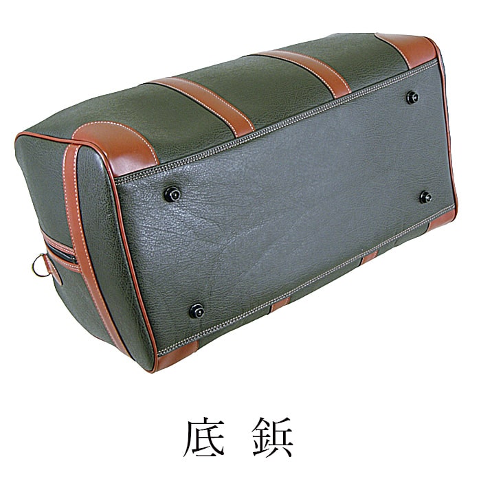 ボストンバッグ トラベルバッグ 日本製 豊岡製 メンズ 2way 横 1泊 2泊 ボンディング合皮 カジュアル 旅行 ゴルフ 出張 黒 カーキ KBN10453 PHILIPE LANGLET