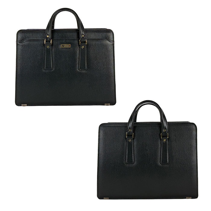 ビジネスバッグ ブリーフケース 銀行かばん メンズ 日本製 国産 豊岡製 黒 大容量 B4 鍵付き 自立 G-GUSTO KBN22028