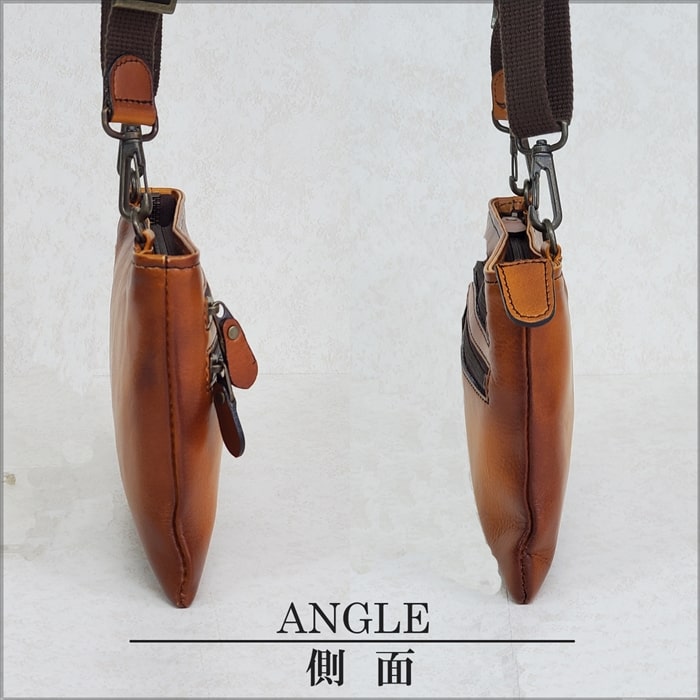 レザーバッグ ショルダーバッグ 日本製 豊岡製鞄 牛革 本革 メンズ 街持ち 旅行 チョコ SADDLE KBN01016