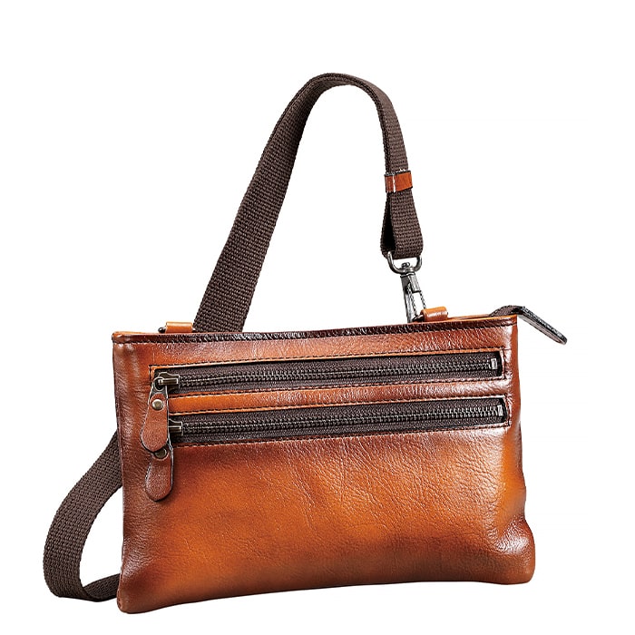 レザーバッグ ショルダーバッグ 日本製 豊岡製鞄 牛革 本革 メンズ 街持ち 旅行 チョコ SADDLE KBN01016