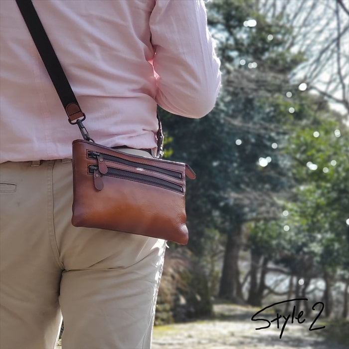 レザーバッグ ショルダーバッグ 日本製 豊岡製鞄 牛革 本革 メンズ 街持ち 旅行 チョコ SADDLE KBN01016