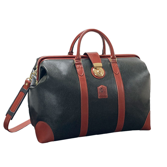 ボストンバッグ トラベルバッグ ダレスバッグ 日本製 豊岡製鞄 メンズ 横 1泊 2way 口枠 旅行 ゴルフ 出張 黒 カーキ KBN10454 PHILIPE LANGLET