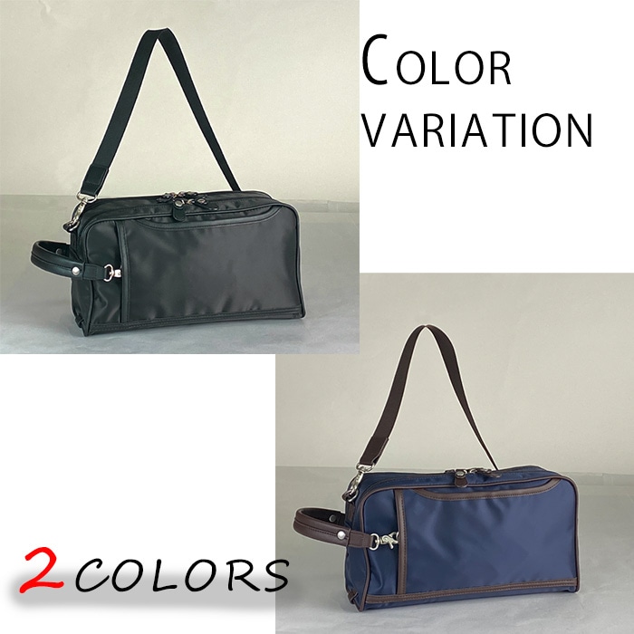 ショルダーバッグ セカンドポーチ カジュアルバッグ メンズ A5 2way ナイロン 軽量 街持ち 旅行 黒 紺 KBN33763 BLAZER CLUB