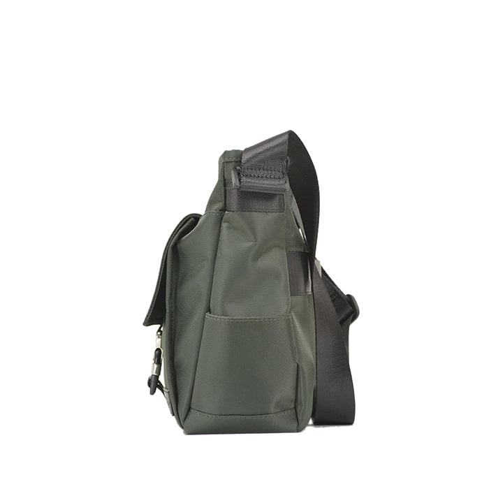 ショルダーバッグ メンズ B5 ナイロン キャリーバー通し ボトルホルダー 旅行 通勤 黒 カーキ HAMILTON KBN33718