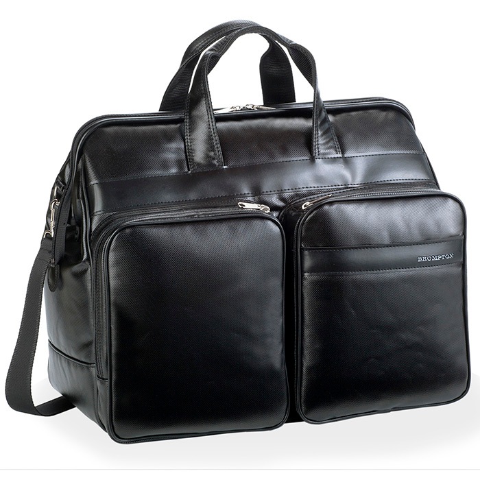 ボストンバッグ 日本製 豊岡製鞄 メンズ 1680Dポリエスター チャックダレス ポリカーボネイト PVC 出張 宿泊 旅行 黒 KBN31128 BROMPTON