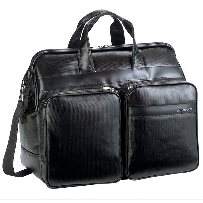 ボストンバッグ 日本製 豊岡製鞄 メンズ 1680Dポリエスター チャックダレス ポリカーボネイト PVC 出張 宿泊 旅行 黒 KBN31128 BROMPTON