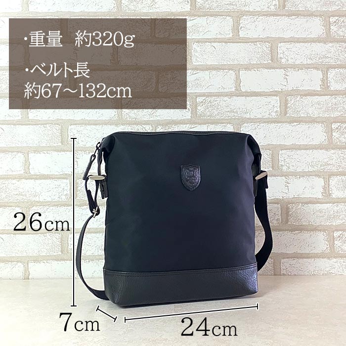 ショルダーバッグ 日本製 豊岡製鞄 メンズ B5 ナイロン 普段使い 街持ち 観光 ショッピング 黒 紺 KBN33757 ブレザークラブ BLAZER CLUB