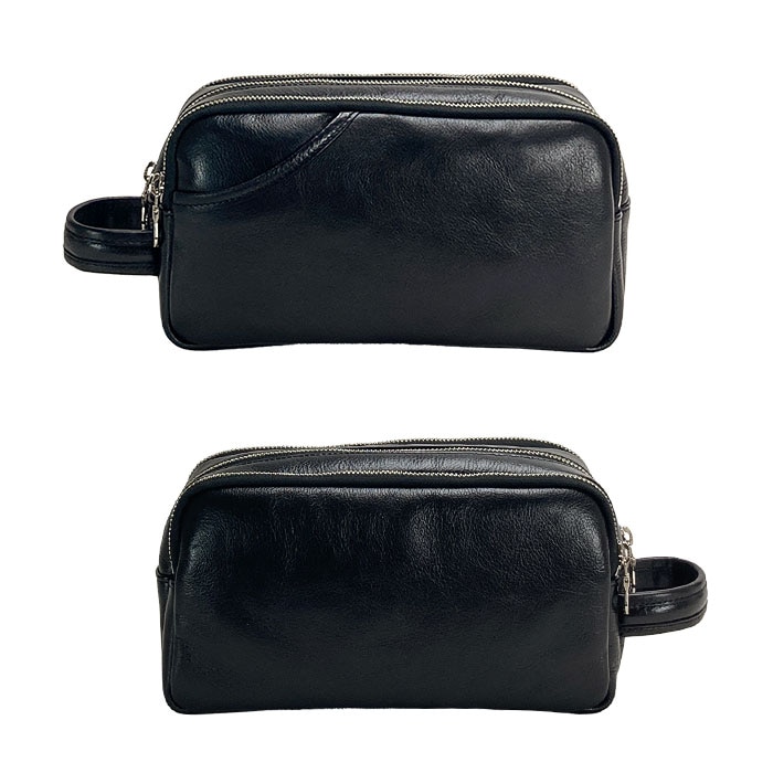 セカンドバッグ メンズ 牛革 本革 日本製 豊岡製鞄 大容量 3層 トリプル 結婚式 フォーマル 縦持ち セカンドポーチ クラッチバッグ 黒 SADDLE KBN25970