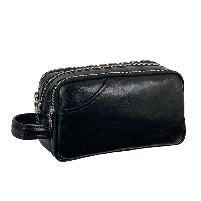 セカンドバッグ メンズ 牛革 本革 日本製 豊岡製鞄 大容量 3層 トリプル 結婚式 フォーマル 縦持ち セカンドポーチ クラッチバッグ 黒 SADDLE KBN25970