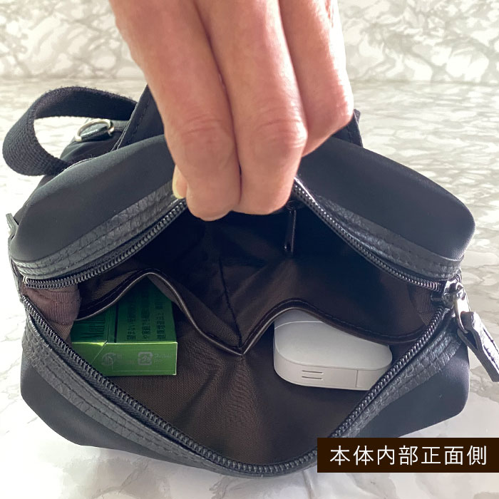 ワンショルダーバッグ ショルダーバッグ ボディバッグ 日本製 豊岡製鞄 メンズ A5ファイル 軽量 ナイロン 普段使い 街持ち 観光 ショッピング 01-黒 03-紺 KBN33758 ブレザークラブ BLAZER CLUB