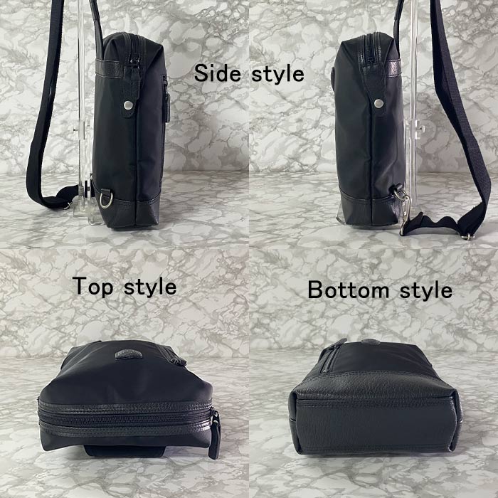 ワンショルダーバッグ ショルダーバッグ ボディバッグ 日本製 豊岡製鞄 メンズ A5ファイル 軽量 ナイロン 普段使い 街持ち 観光 ショッピング 01-黒 03-紺 KBN33758 ブレザークラブ BLAZER CLUB