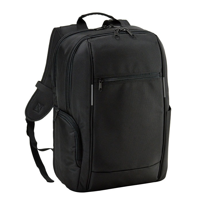 デイパック リュックサック 大容量 メンズ A3対応 ノートPC収納対応 2ルーム 自立 チェストベルト リフレクター 黒 ビジネスリュック 通学リュック 高校生 男子 旅行 KBN42600