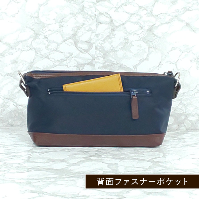 ショルダーバッグ セカンドポーチ ボディバッグ 日本製 豊岡製鞄 メンズ 軽量 ナイロン 普段使い 街持ち 観光 ショッピング 黒 紺 BLAZER CLUB KBN33759