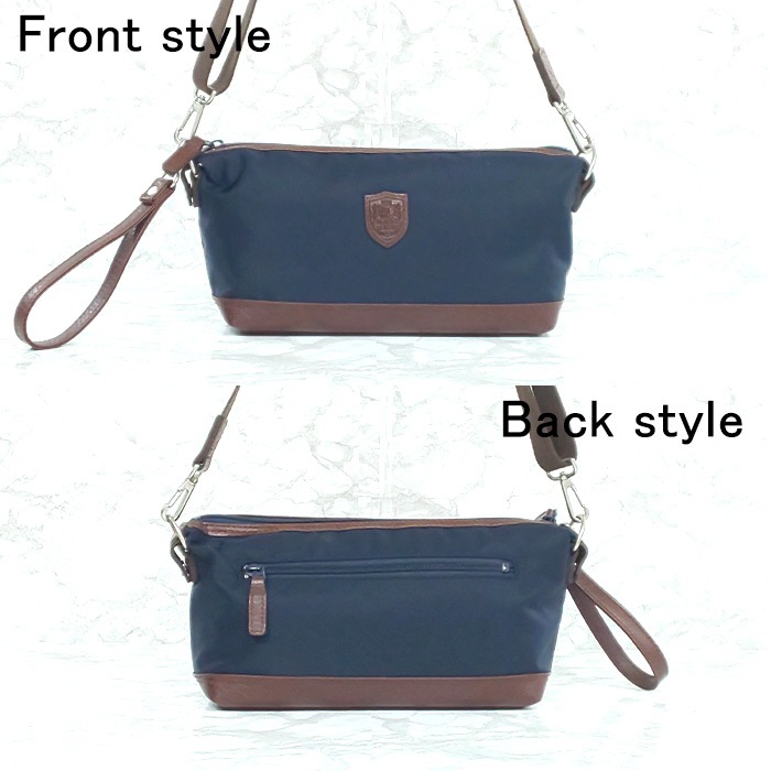 ショルダーバッグ セカンドポーチ ボディバッグ 日本製 豊岡製鞄 メンズ 軽量 ナイロン 普段使い 街持ち 観光 ショッピング 黒 紺 BLAZER CLUB KBN33759