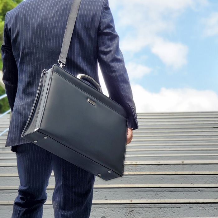 ダレスバッグ ビジネスバッグ 日本製 豊岡製鞄 メンズ B4 ダレス アルミハンドル フォーマル 営業 出張 外回り 通勤 黒 KBN22301 ジェイシーハミルトン J.C HAMILTON