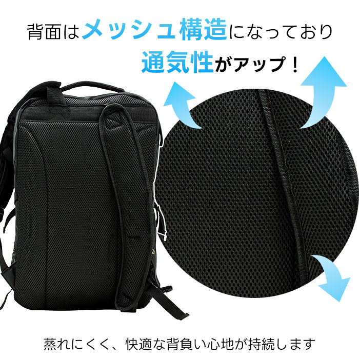 デイパック リュックサック バッグパック 大容量 メンズ B4ファイル 反射材付き 旅行 アウトドア 黒 紺 グレー GIMCARNA KBN42560