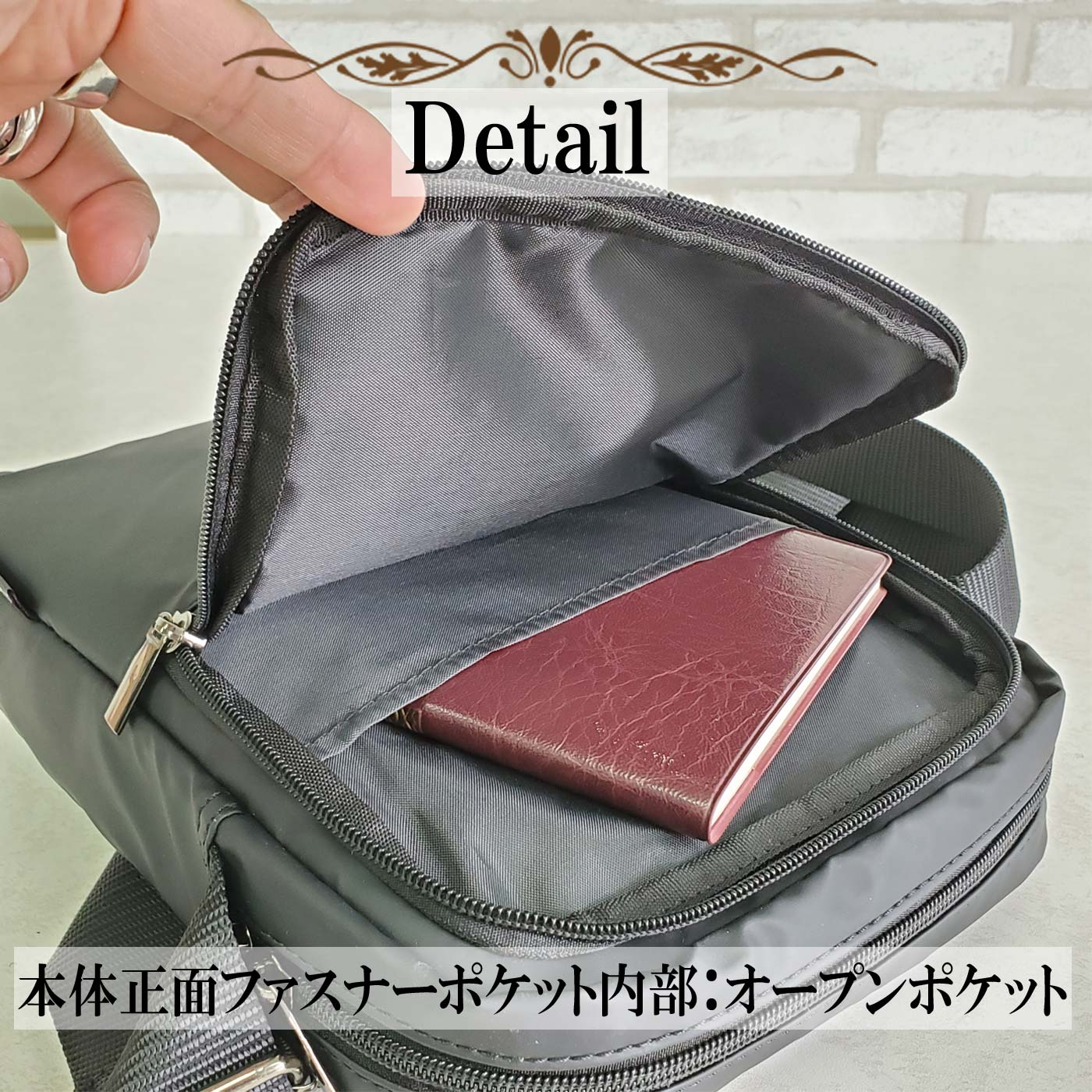 縦型ショルダーバッグ カジュアルバッグ メンズ B5 軽い 斜めがけ ナイロン 街持ち 普段使い 旅行 レジャー 黒 カーキ KBN33755 ブレザークラブ BLAZER CLUB