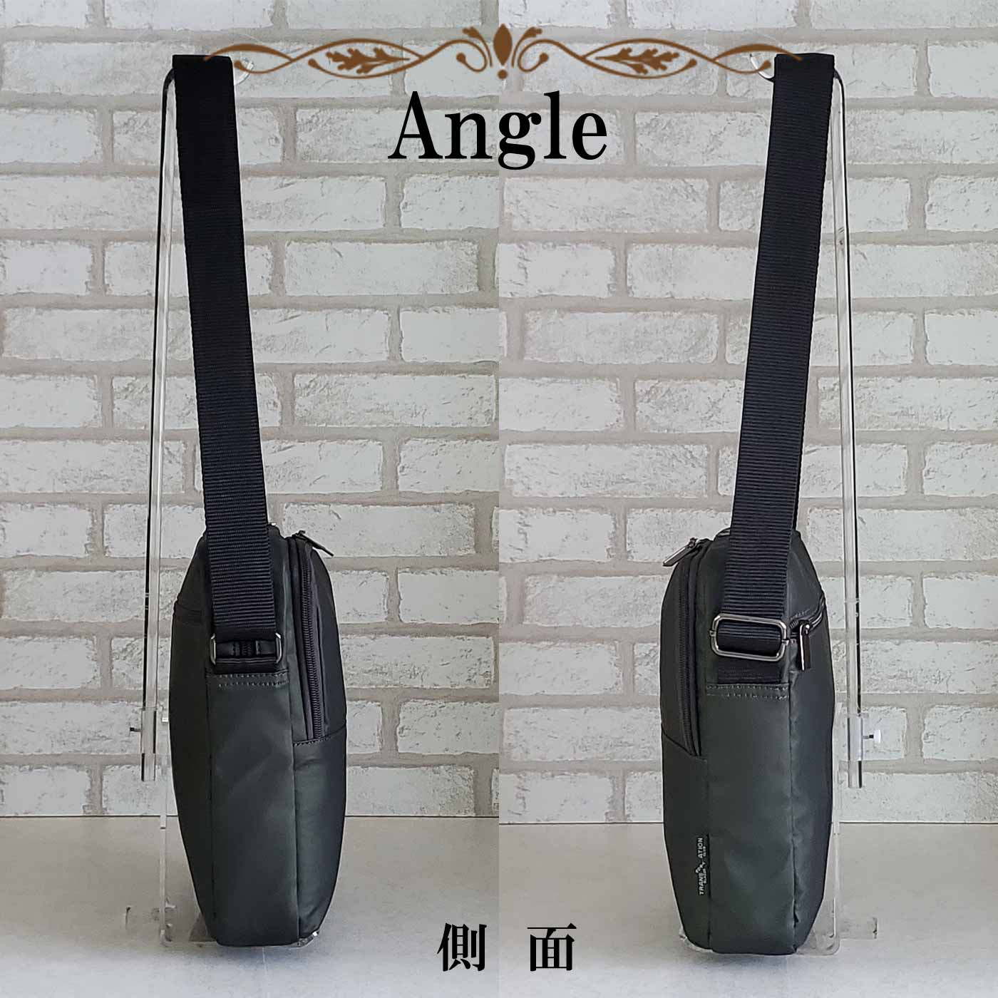 縦型ショルダーバッグ カジュアルバッグ メンズ B5 軽い 斜めがけ ナイロン 街持ち 普段使い 旅行 レジャー 黒 カーキ KBN33755 ブレザークラブ BLAZER CLUB