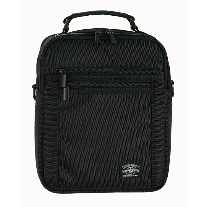 ショルダーバッグ メンズ 2層 B5 2WAY 軽い 軽量 斜めがけ 手提げ 通勤 旅行 縦型 黒 ANDY HAWARD KBN33628