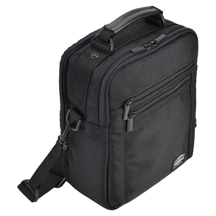 ショルダーバッグ メンズ 2層 B5 2WAY 軽い 軽量 斜めがけ 手提げ 通勤 旅行 縦型 黒 ANDY HAWARD KBN33628