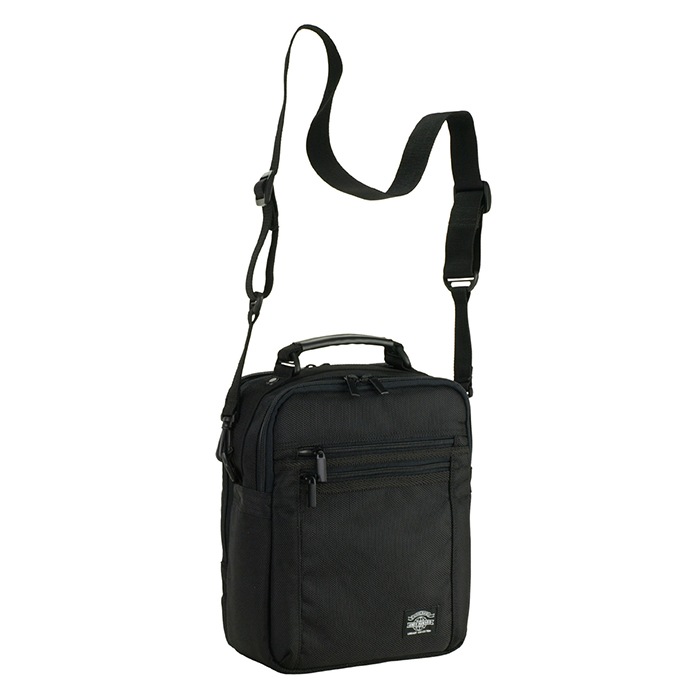 ショルダーバッグ メンズ 2層 B5 2WAY 軽い 軽量 斜めがけ 手提げ 通勤 旅行 縦型 黒 ANDY HAWARD KBN33628