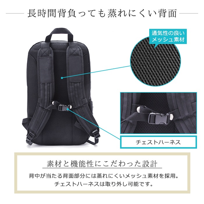 リュック トラベルデイパック ビジネスバッグ ビジネスリュック 通学リュック 大きめ 大容量 男子 女子 B4 PC対応 通勤 旅行 黒 紺 グレー KBN42561 ガルウィング GULLWING