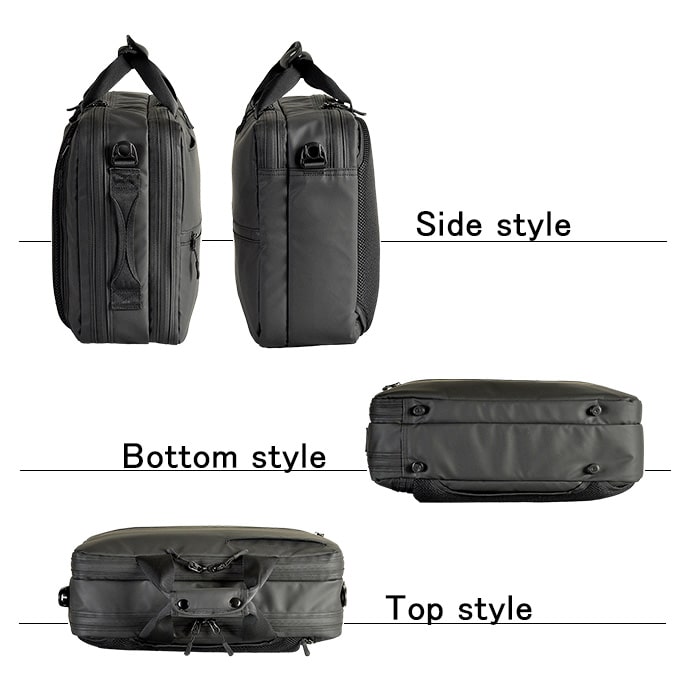 防災の日 ビジネスバッグ ブリーフケース ビジネスリュック メンズ B4 超軽量 撥水 タブレット対応 3way キャリーバー通し 2室 通勤 出張 黒 KBN26684 グラフィット GRAFIT