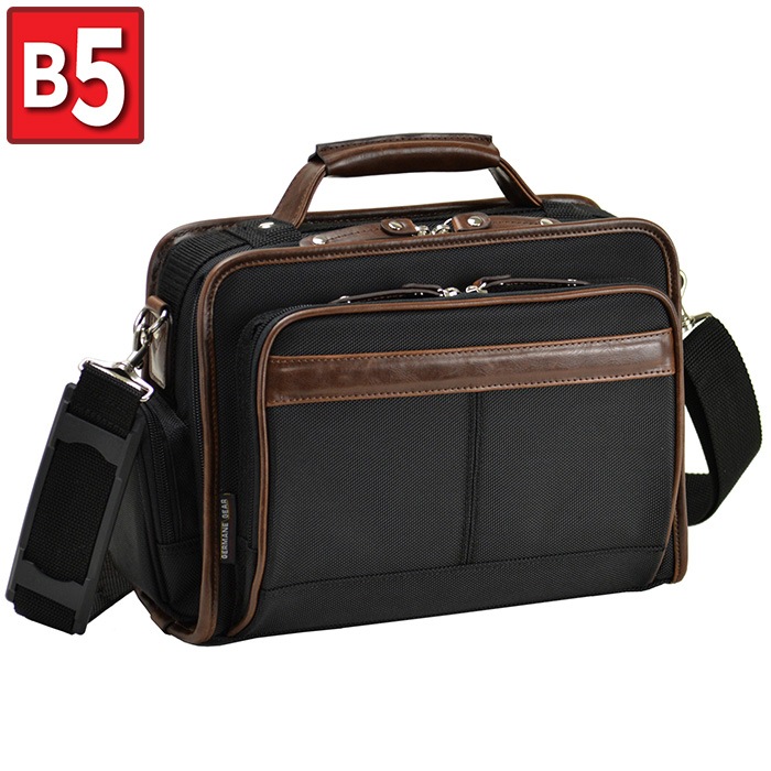ショルダーバッグ ビジネスバッグ メンズ B5 軽量 新社会人 シンプル フォーマル 出張 通勤 休日 黒 KBN33683 ジャーメインギア GERMANE GEAR