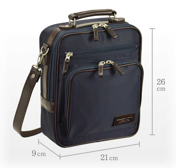 【sold out】ショルダーバッグ ビジネスバッグ 日本製 豊岡製鞄 メンズ B5 軽量 ツイルナイロン 旅行 街持ち 縦型 黒 紺 BLAZER CLUB KBN33722
