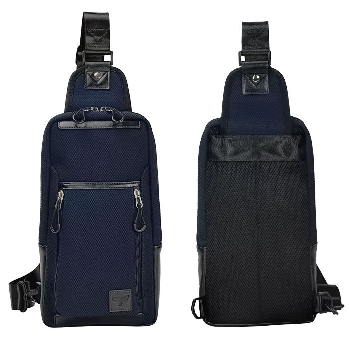 ボディバッグ メンズ 軽量 ワンショルダーバッグ 斜めがけ かっこいい カジュアル 旅行 メッシュ風 黒 紺 Mobby's KBN33793