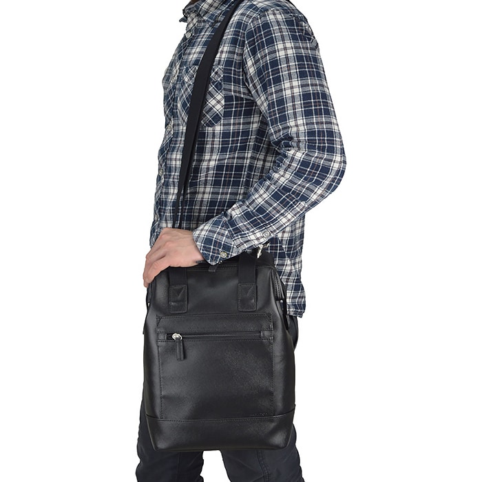 ショルダーバッグ メンズ A4 軽量 シンプル フォーマル 角シボ 3WAY KBN33695 ハミルトン HAMILTON