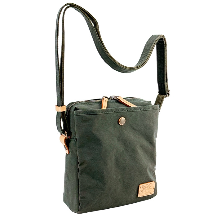 KONBU® ミニショルダーバッグ 撥水 軽量 縦型 斜めがけ 男女兼用