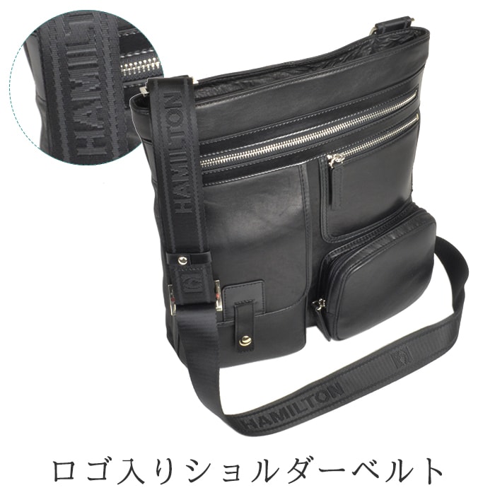 【sold out】ショルダーバッグ レザーバッグ メンズ A4 馬革 本革 旅行 KBN16380 ハミルトン HAMILTON