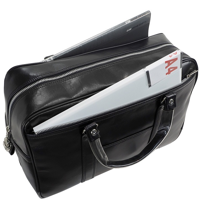 ボストンバッグ 仕事鞄 銀行ボストン 日本製 豊岡製鞄 メンズ B4 2室 銀行 黒 KBN10445 G-ガスト G-GUSTO