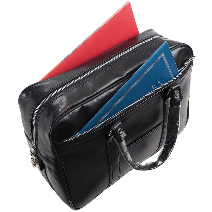 ボストンバッグ 仕事鞄 銀行ボストン 日本製 豊岡製鞄 メンズ B4 2室 銀行 黒 KBN10446 G-ガスト G-GUSTO