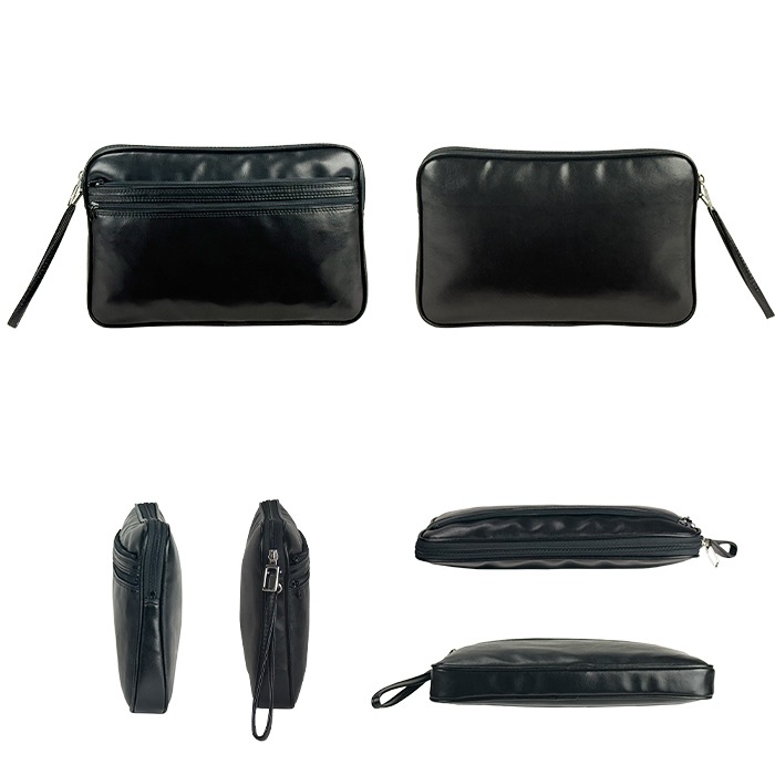 クラッチバッグ スピードケース 集金バッグ 日本製 豊岡製鞄  セカンドバッグ メンズ ビジネス B5書類対応 取っ手 黒 KBN25624 G-ガスト G-GUSTO