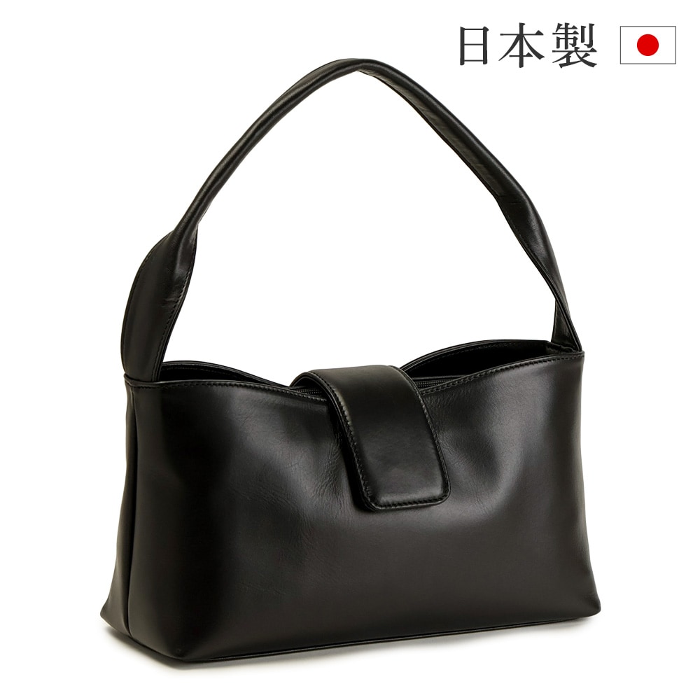 日本製 慶弔両用 本革ブラックフォーマル バッグ