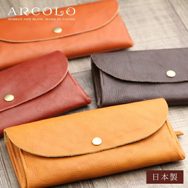 ARCOLO(アルコロ) ナチュラルレザー長財布 日本製 