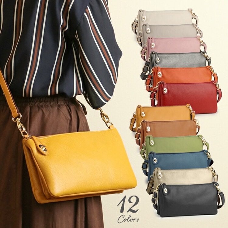 お財布ポシェット 本革 ショルダー PRAGMA プラグマ