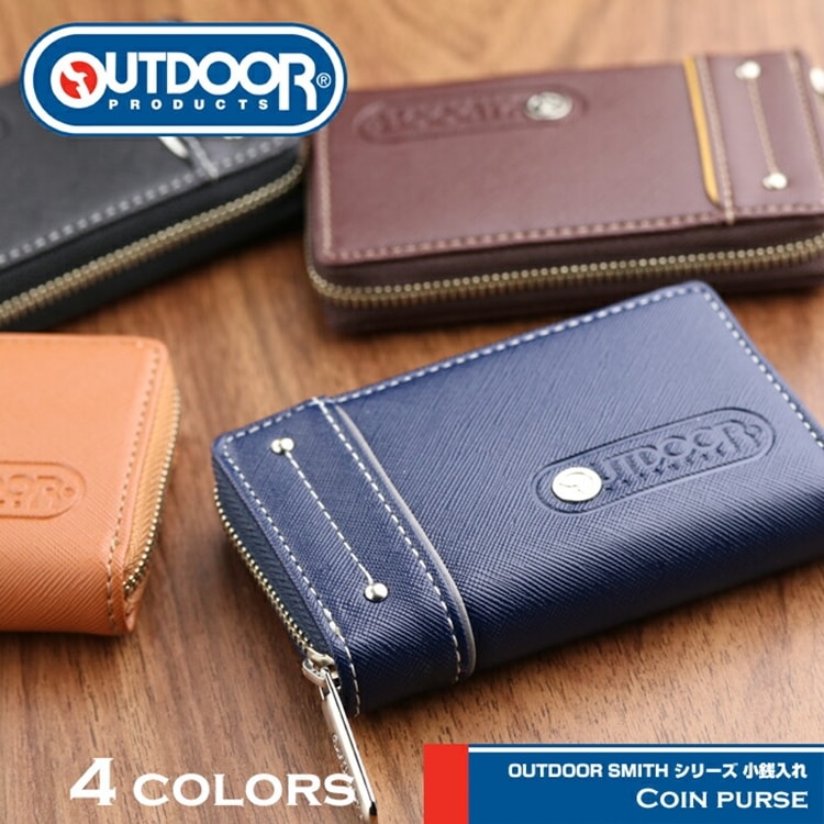 OUTDOOR PRODUCTS 「スミス」 ラウンドファスナー 小銭入れ アウトドア プロダクツ